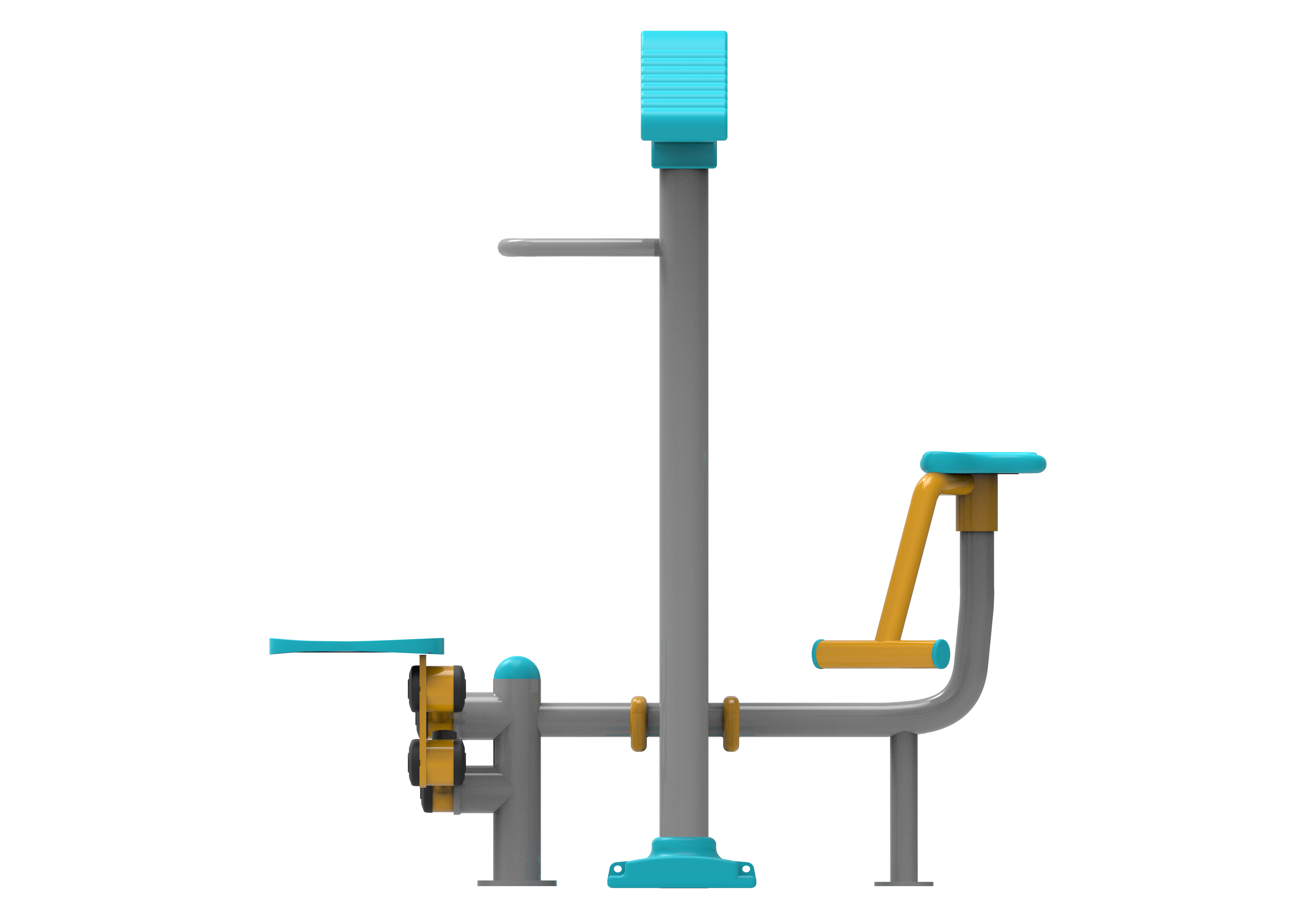 Oturarak Bel Cevirme ve Step Aleti PF-208 | Dış Mekan Spor Aletleri | Erse Kent Mobilyaları